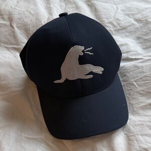 Navy Blue Baseball Cap with Embroidered Logo